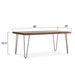 Grandby Mid - Century Modern Dining Table - World Interiors