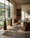 Caldera Lava Marble Console Table with Dark Oak Base - World Interiors