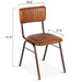 Hudson Stitched Leather Dining Chair - World Interiors