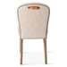 Olivia Casual Beige Linen Dining Chair - World Interiors