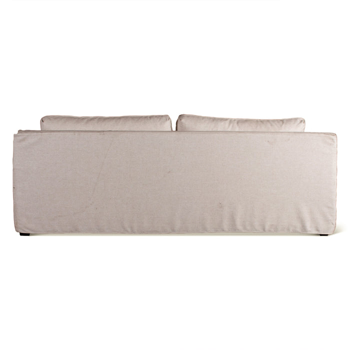 Oliver White Linen Slipcover Sofa - World Interiors