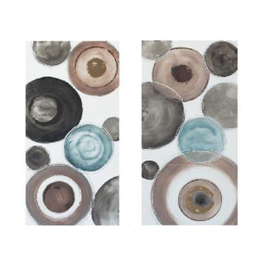 "Delicate Dishes" Hand Painted Framed Wall Art, Set of 2