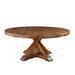 Aspen 72" Birch Wood Round Dining Table in Earth Tone - World Interiors