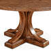 Griffin 60" Birch Wood Round Dining Table in Earth Tone - World Interiors