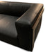 Harlow Modern Sofa in Charme Black Leather - World Interiors