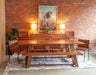 Stavenger 94" Dining Table in Cinnamon Brown - World Interiors