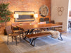 Nottingham Modern Live-Edge Dining Table - World Interiors