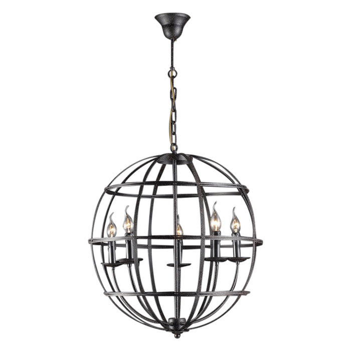 Heritage Rustic Globe Pendant Chandelier World Interiors