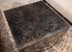 Odessa Modern Industrial Coffee Table in Desert Patina