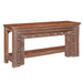 70" Solid Wood Console Table | Hand Carved Reclaimed Wood