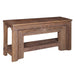67" Solid Wood Console Table | Hand Carved Reclaimed Wood