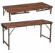 Solid Wood Folding Table | Reclaimed Wood and Iron Legs