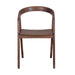 Round Back Solid Wood Dining Chair | Reclaimed Wood Finish