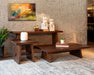 Acadia 58" Coffee Table in Coffee Bean - World Interiors