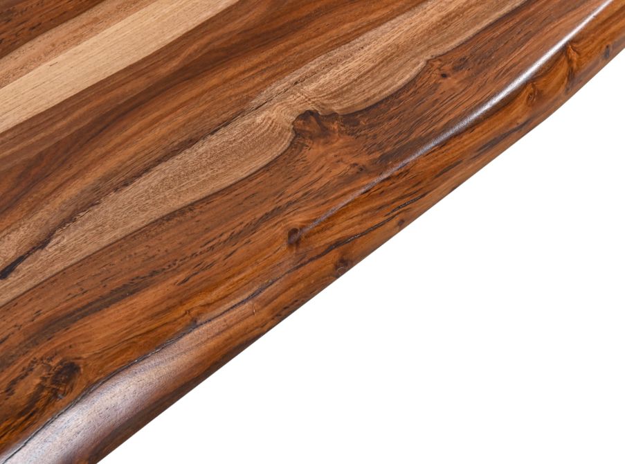 Rosewood 68" Live Edge Bench in Natural Sheesham - World Interiors