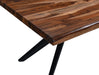 Rosewood 72" Live Edge Dining Table in Natural Sheesham - World Interiors