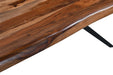 Rosewood 72" Live Edge Dining Table in Natural Sheesham - World Interiors