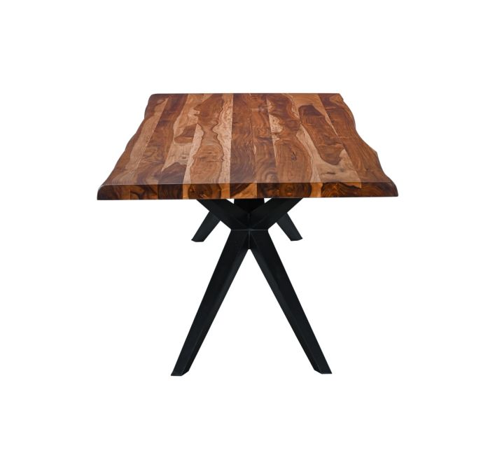 Rosewood 94" Live Edge Dining Table in Natural Sheesham - World Interiors