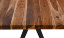 Rosewood 94" Live Edge Dining Table in Natural Sheesham - World Interiors