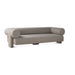 Augustine Modern Sofa in Pewter Boucle Fabric- World Interiors