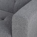Olympia Tufted Grey Sofa in Boucle Fabric - World Interiors
