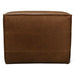 Plano Armless Accent Chair in Charme Mocha Leather - World Interiors