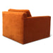 Genova Casual Modern Arm Chair in Dune Velvet Fabric - World Interiors