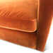 Genova Casual Modern Arm Chair in Dune Velvet Fabric - World Interiors