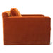 Genova Casual Modern Arm Chair in Dune Velvet Fabric - World Interiors