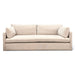 Genova Casual Modern Sofa in Oat Chenille Fabric - World Interiors