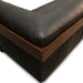 Harlow Modern Sofa in Charme Black Leather - World Interiors