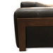 Harlow Modern Sofa in Charme Black Leather - World Interiors