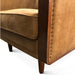 Victoria Arm Chair in Outback Tan Leather - World Interiors