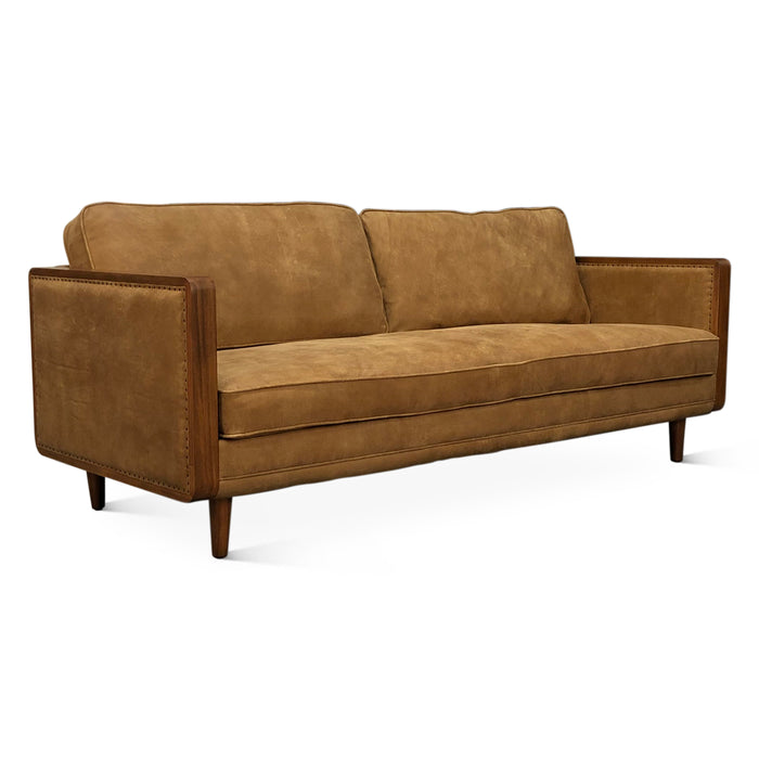 Victoria Sofa in Outback Tan Leather - World Interiors