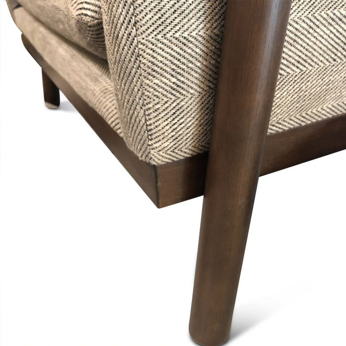 Newark Accent Chair in Burlington Stripe Fabric - World Interiors