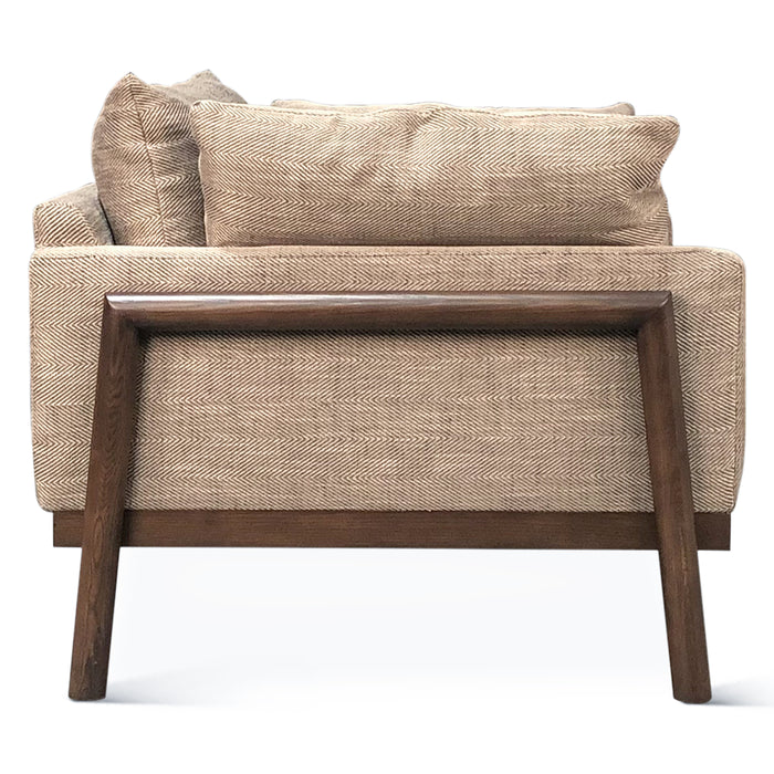 Newark Accent Chair in Burlington Stripe Fabric - World Interiors