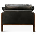 Newark Arm Chair in Charme Black Leather - World Interiors