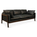 Newark Sofa in Charme Black Leather - World Interiors