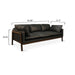 Newark Sofa in Charme Black Leather - World Interiors