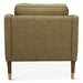 Raleigh Mid-Century Modern Arm Chair in Green Chenille Fabric - World Interiors