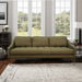 Raleigh Mid-Century Modern Sofa in Green Chenille Fabric - World Interiors