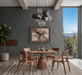 Acres 5 - Piece Rustic Dining Set (4 Chairs + 46" Table) - World Interiors