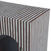 Alexandria Arched Console Table with Bone Inlay Stripes - World Interiors