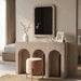 Alexandria Arched Console Table with Bone Inlay Stripes - World Interiors