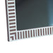 Alexandria Mirror Frame in Brown and White Striped Pattern - World Interiors