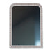 Alexandria Mirror Frame in Brown and White Striped Pattern - World Interiors