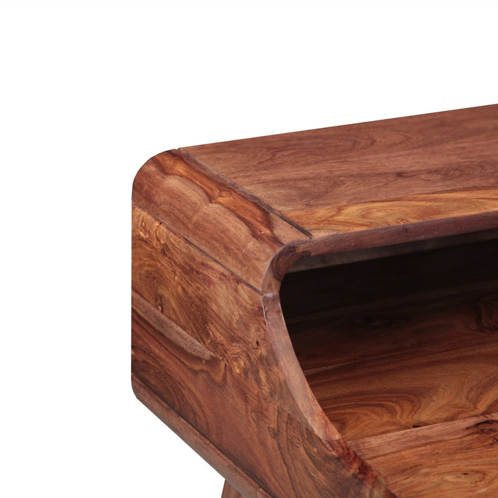 Arrey Office Desk 45" in Natural Sheesham - World Interiors