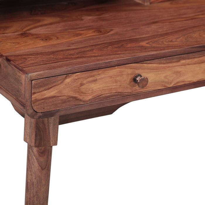 Arrey Office Desk 45" in Natural Sheesham - World Interiors