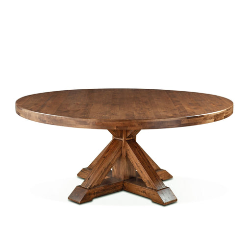 Aspen 60" Birch Wood Round Dining Table in Earth Tone - World Interiors
