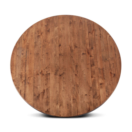 Aspen 60" Birch Wood Round Dining Table in Earth Tone - World Interiors